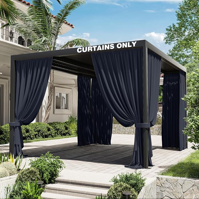 Gazebo Universal Replacement Privacy Curtain, 4-Panels Sidewall Curtains by WelcometoKimunukStore