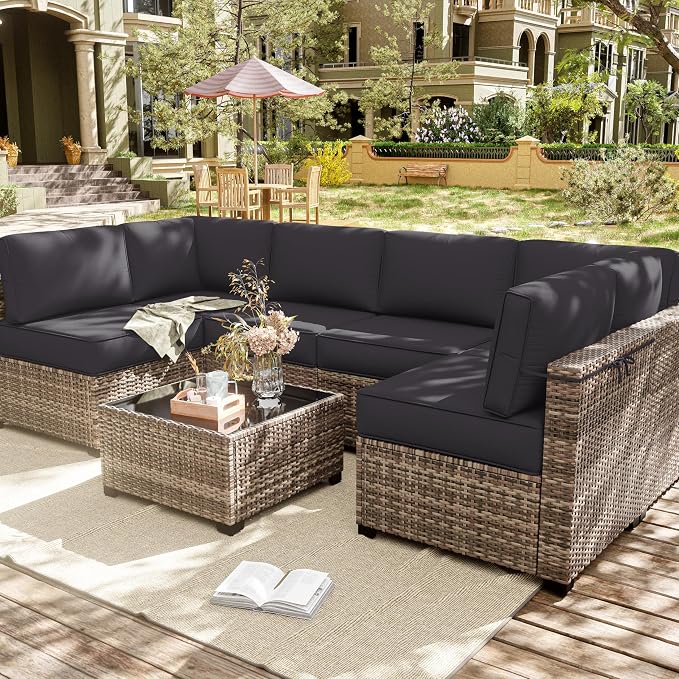 14 Pcs Outdoor Cushion Slipcovers Outdoor Patio Cushion Covers Replacement - Image 7