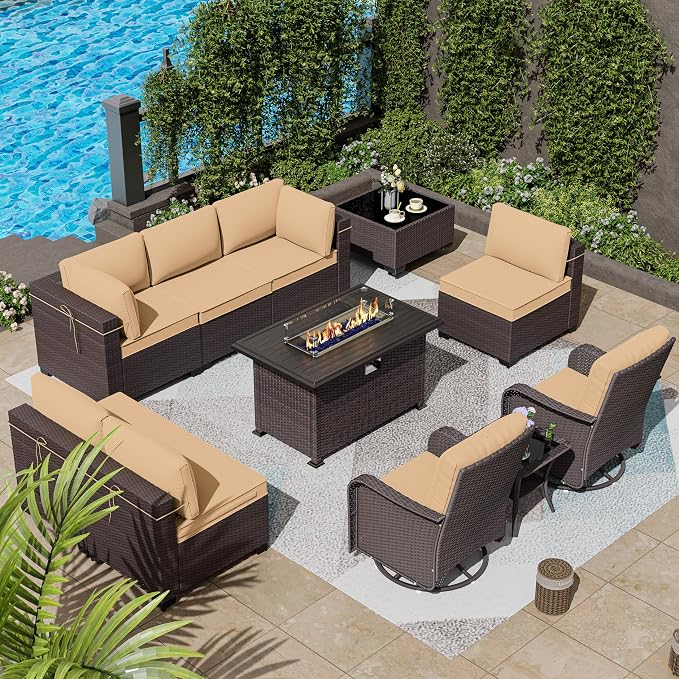 11 Pieces Patio Furniture Set - Image 9
