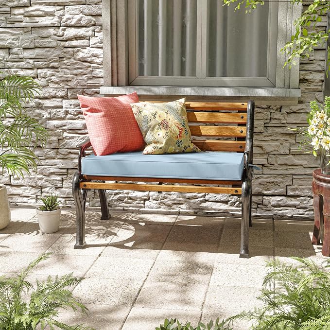 Premium Outdoor Bench Cushions for Patio Furniture 3.5inches Memory Foam Bench - Image 2