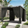 Gazebo Universal Replacement Privacy Curtain, 4-Panels Sidewall Curtains by WelcometoKimunukStore