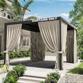 Gazebo Universal Replacement Privacy Curtain, 4-Panels Sidewall Curtains by WelcometoKimunukStore