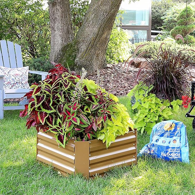 Sunnydaze 11.75" H Raised Metal Garden Bed - Image 7