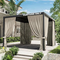 Gazebo Universal Replacement Privacy Curtain, 4-Panels Sidewall Curtains by WelcometoKimunukStore