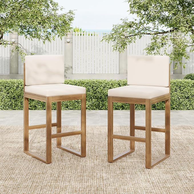 Christopher Knight Home Gree Outdoor Counter Height Bar Stools Set of 2 - Image 4