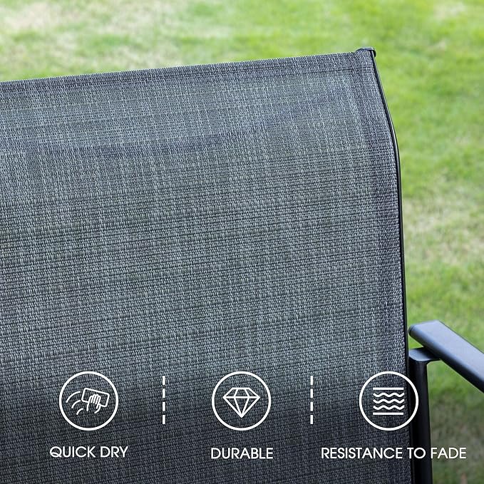 VICLLAX Patio Dining Set for 8, Outdoor Furniture Set Includes 53" Round Patio - Image 4