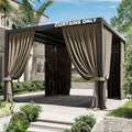 Gazebo Universal Replacement Privacy Curtain, 4-Panels Sidewall Curtains by WelcometoKimunukStore