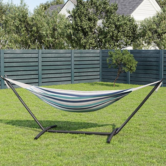 GarveeLife Double 2 Person Hammock, Indoor Outdoor Standing Hammock - Image 2