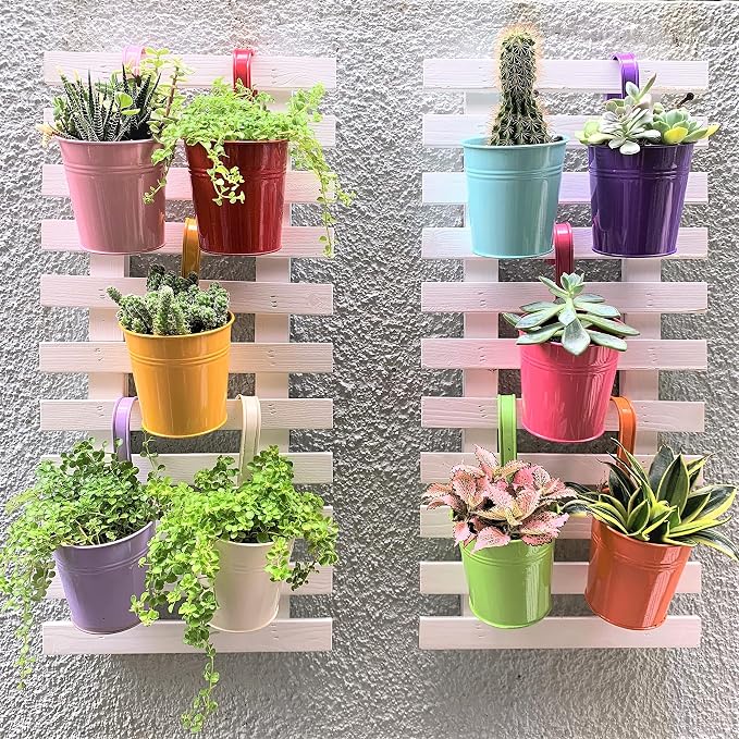 LaLaGreen Small Hanging Planters Outdoor - Image 7
