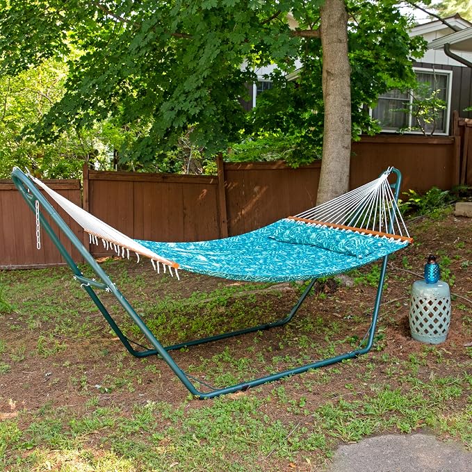 Sunnydaze Quilted Outdoor Hammock - Image 2