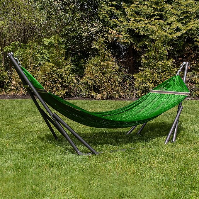Best Home Fashion Hammock with Collapsible Steel Stand 450 lbs Capacity & - Image 8