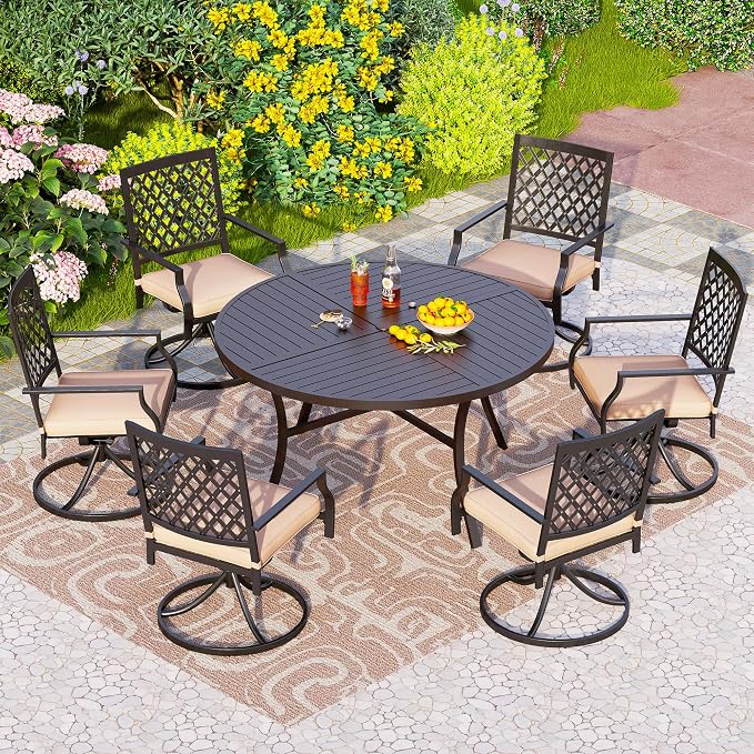 PHI VILLA 7 Pieces Outdoor Dining Set - Image 2