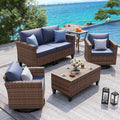 UDPATIO Patio Furniture Set, 5 Pieces Outdoor Wicker Furniture Set by UDPATIO