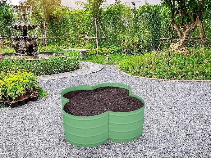 Plant & Plot Galvanized Raised Garden Beds Outdoor // 3×3×1 ft Planter Raised - Image 6