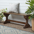 Backyard Discovery 46" Meranti Wood Farmhouse Bench by BackyardDiscovery
