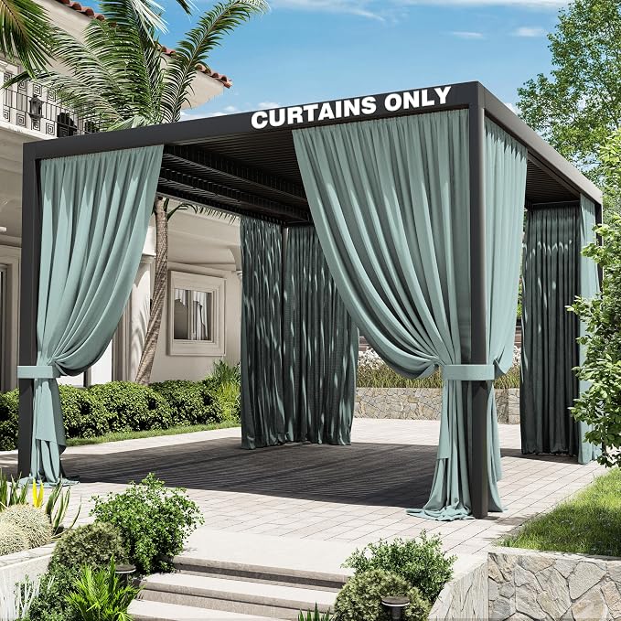 Gazebo Universal Replacement Privacy Curtain, 4-Panels Sidewall Curtains by WelcometoKimunukStore