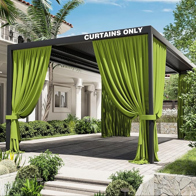Gazebo Universal Replacement Privacy Curtain, 4-Panels Sidewall Curtains by WelcometoKimunukStore
