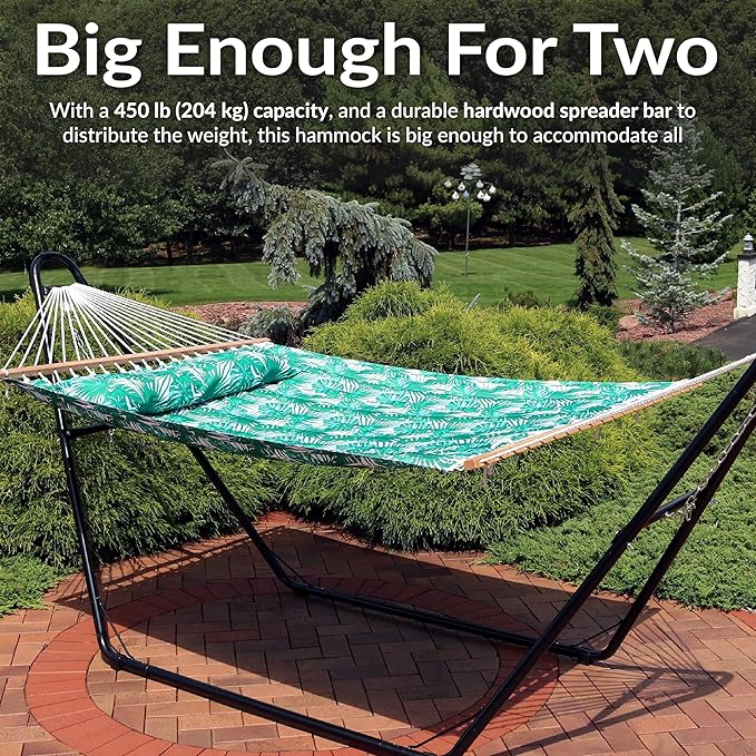 Sunnydaze Quilted Outdoor Hammock - Image 6