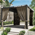 Gazebo Universal Replacement Privacy Curtain, 4-Panels Sidewall Curtains by WelcometoKimunukStore
