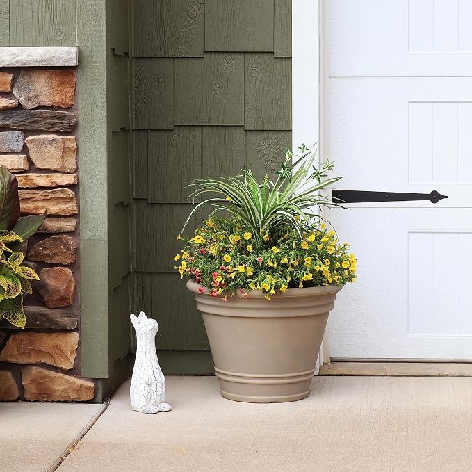 Sunnydaze 20-Inch Franklin Large Plant Pot - Image 6