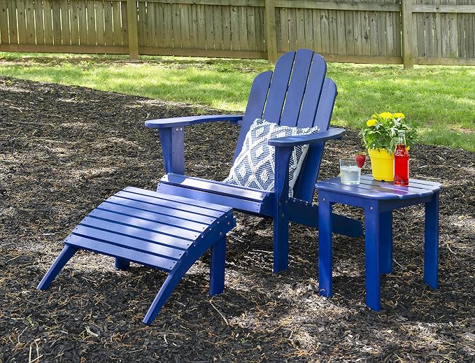 Jayde Blue Adirondack Chair by Linon - Image 9
