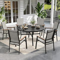 Sophia & William Outdoor Patio Dining Set 7 Pieces, 6 Aluminum Patio Dining by SophiaWilliam