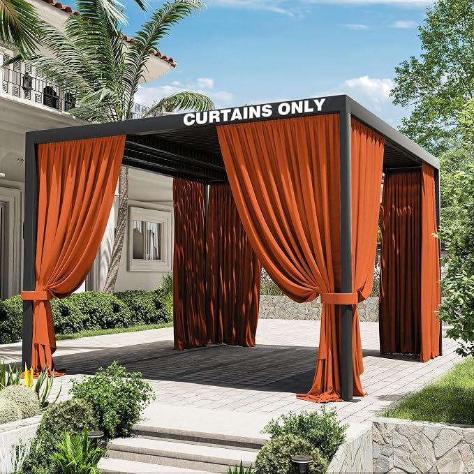 Gazebo Universal Replacement Privacy Curtain, 4-Panels Sidewall Curtains by WelcometoKimunukStore