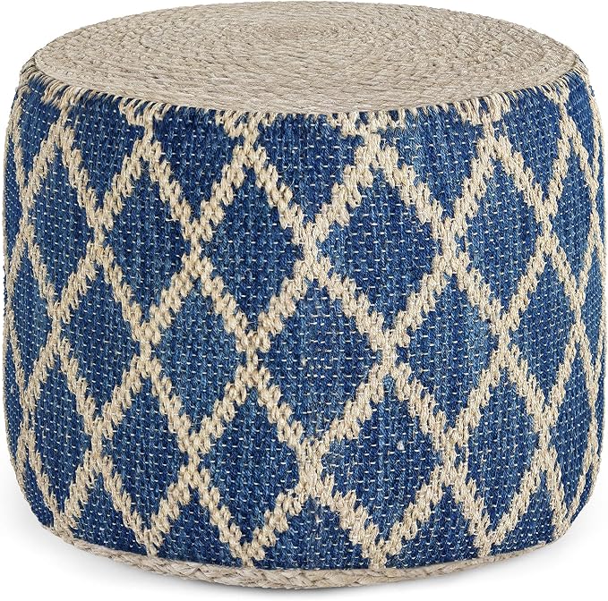 SIMPLIHOME Edgeley Round Pouf by SimpliHome