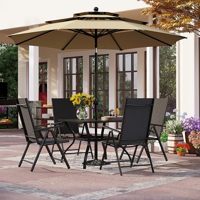 PHI VILLA 5 Piece Patio Dining Set by PHIVILLAThepioneerofcomfortablehouseholdsupplies